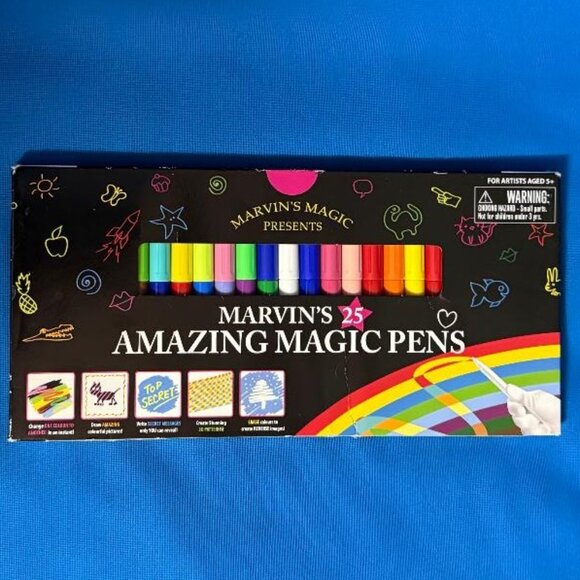 MARVIN'S 25 PACK AMAZING MAGIC PENS / MAGIC ART MAGIC PENS PLUS ERASABLE PENS!! - Picture 3 of 15